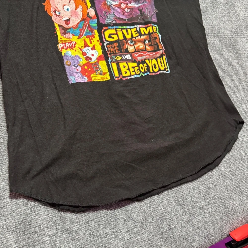 Chucky Tee XL Horror Nights Raglan 2023 Artist Signature Series Good Guys Black - Picture 6 of 10